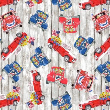 Liberty Barn - Trucks on Gray