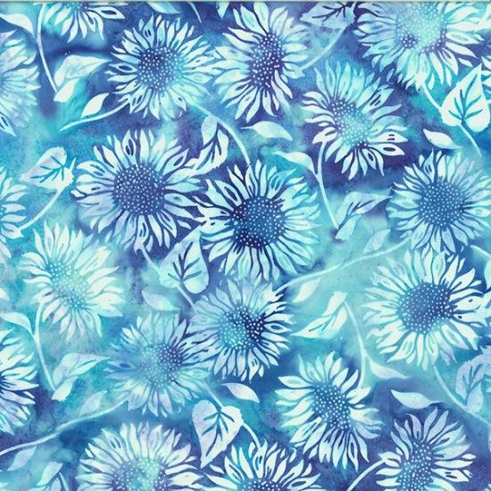 Sunflower Bali Batik - Blossom Blue