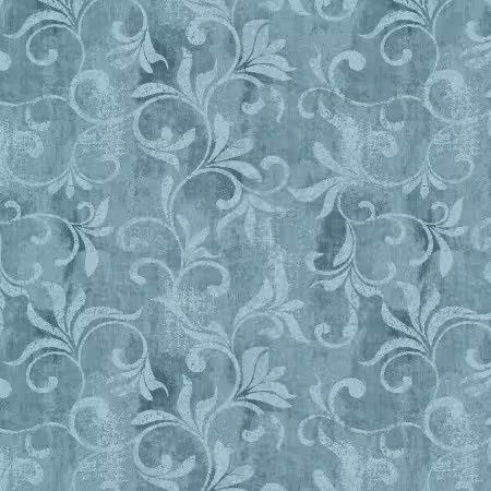 Autumn Vibes - Blue Scroll