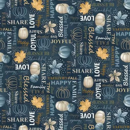 Autumn Vibes - Words on Navy