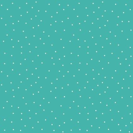 Aqua w/ White Polka Dots 3 1/3yds WW 108&quot; x 120&quot;