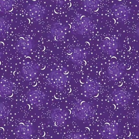 Happy Haunting - Purple Starry Sky