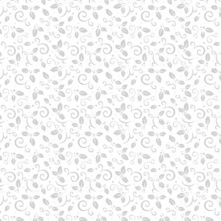 White on White Holly Leaves