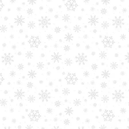 White on White Snowflake Toss