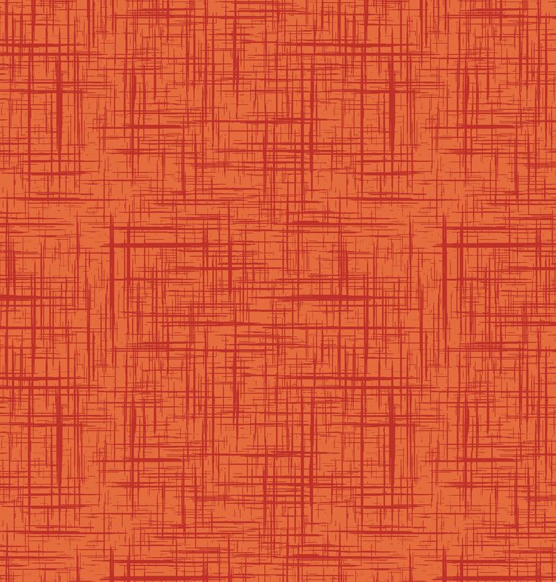 ANESH 2025 Fabric Collection - Orange Crosshatch