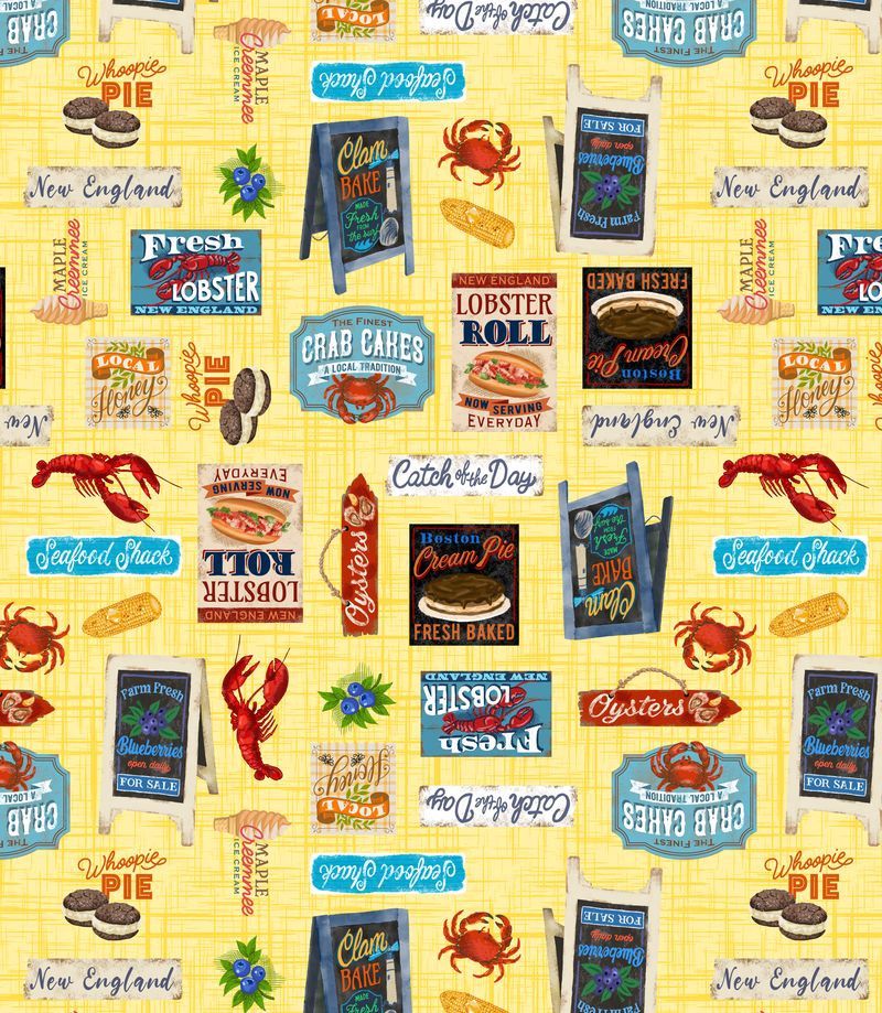ANESH 2025 Fabric Collection - NE Signs Yellow