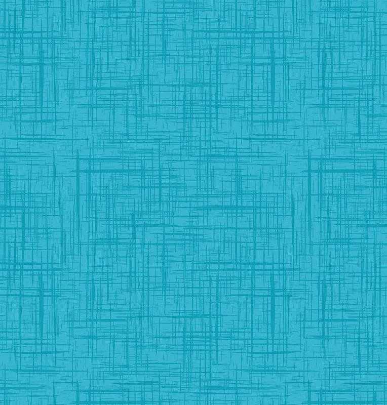 ANESH 2025 Fabric Collection - Deep Aqua Crosshatch