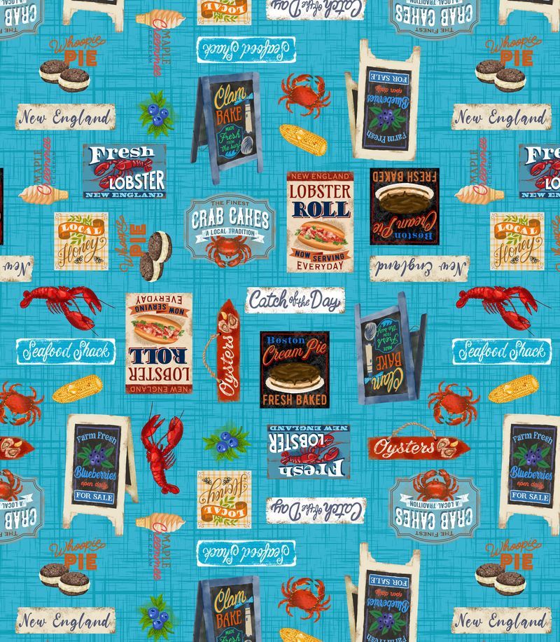 ANESH 2025 Fabric Collection - NE Signs Deep Aqua