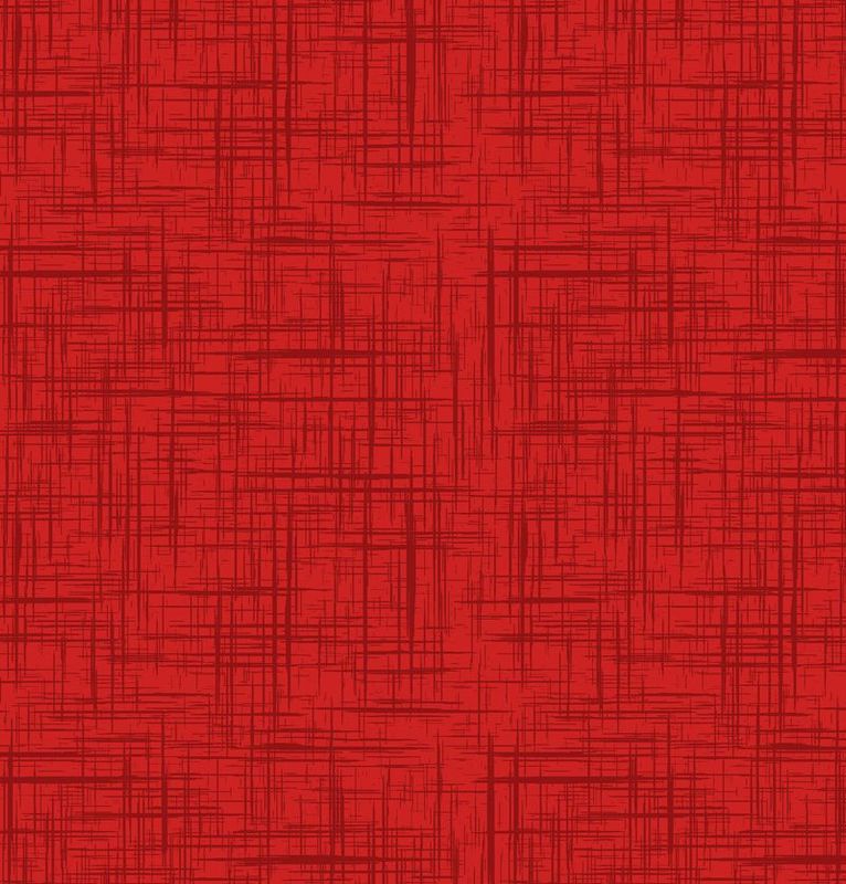 ANESH 2025 Fabric Collection - Red Crosshatch