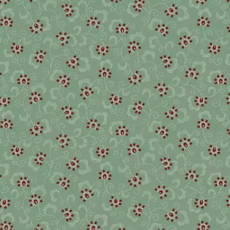 Pennyberry Farm -Dusty Aqua Blooming Vines