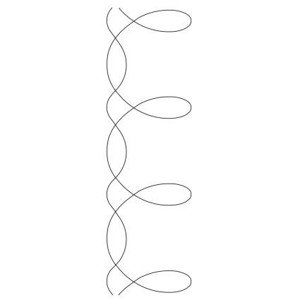 Quilt Stencil Loop Border 3"