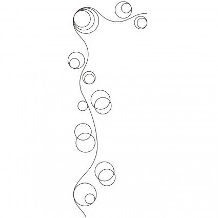 Quilt Stencil Bubble Border 3"