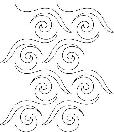 Quilt Stencil Cha-Cha Overall 6"