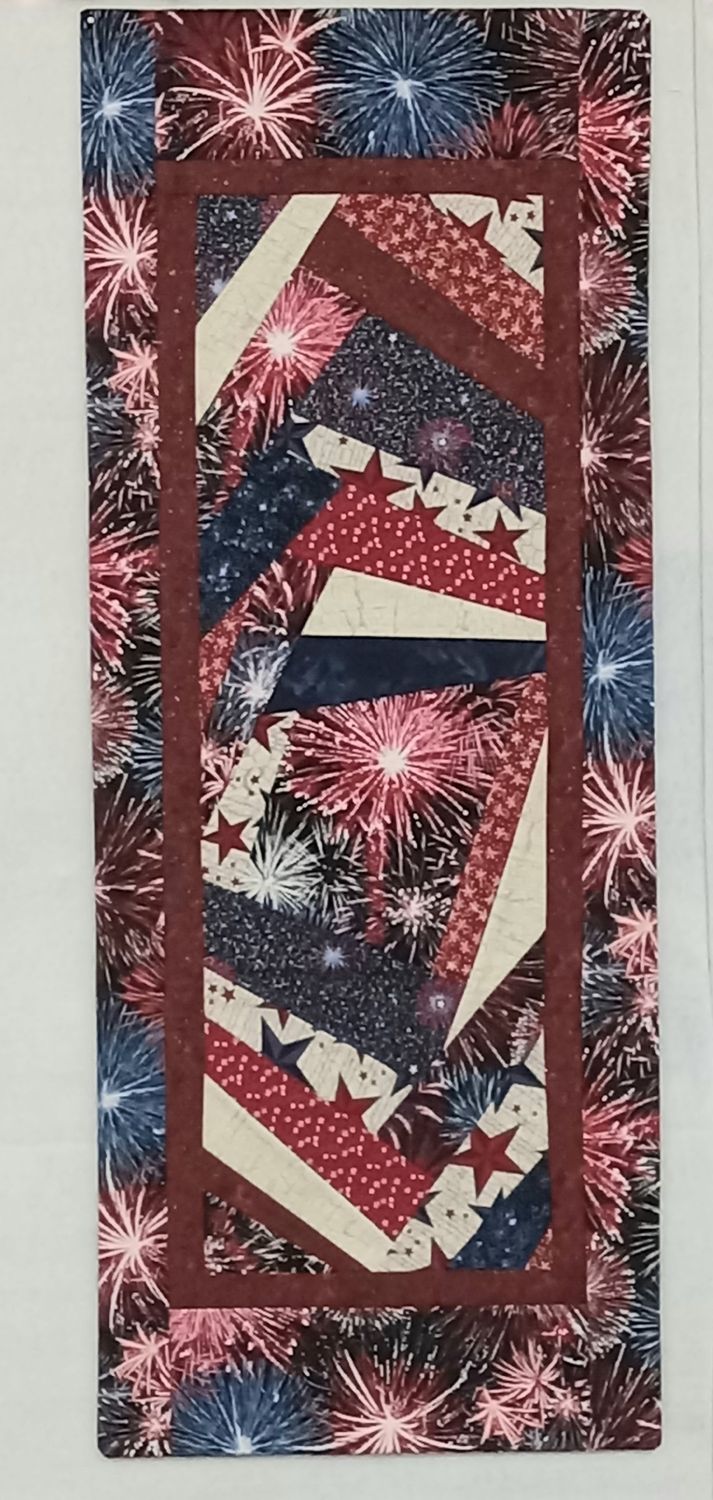 Patriotic Scrap Table Runner