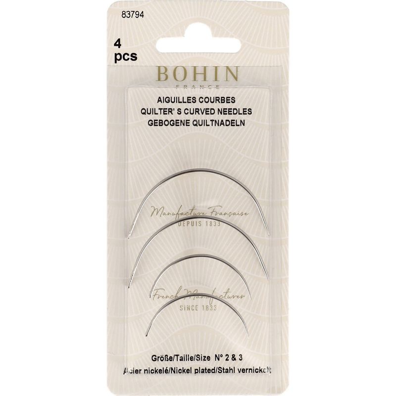 Bohin Curved Between / Quilting Needles