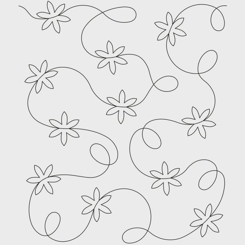Quilt Stencil Let it Snow Stipple 9.5" inches