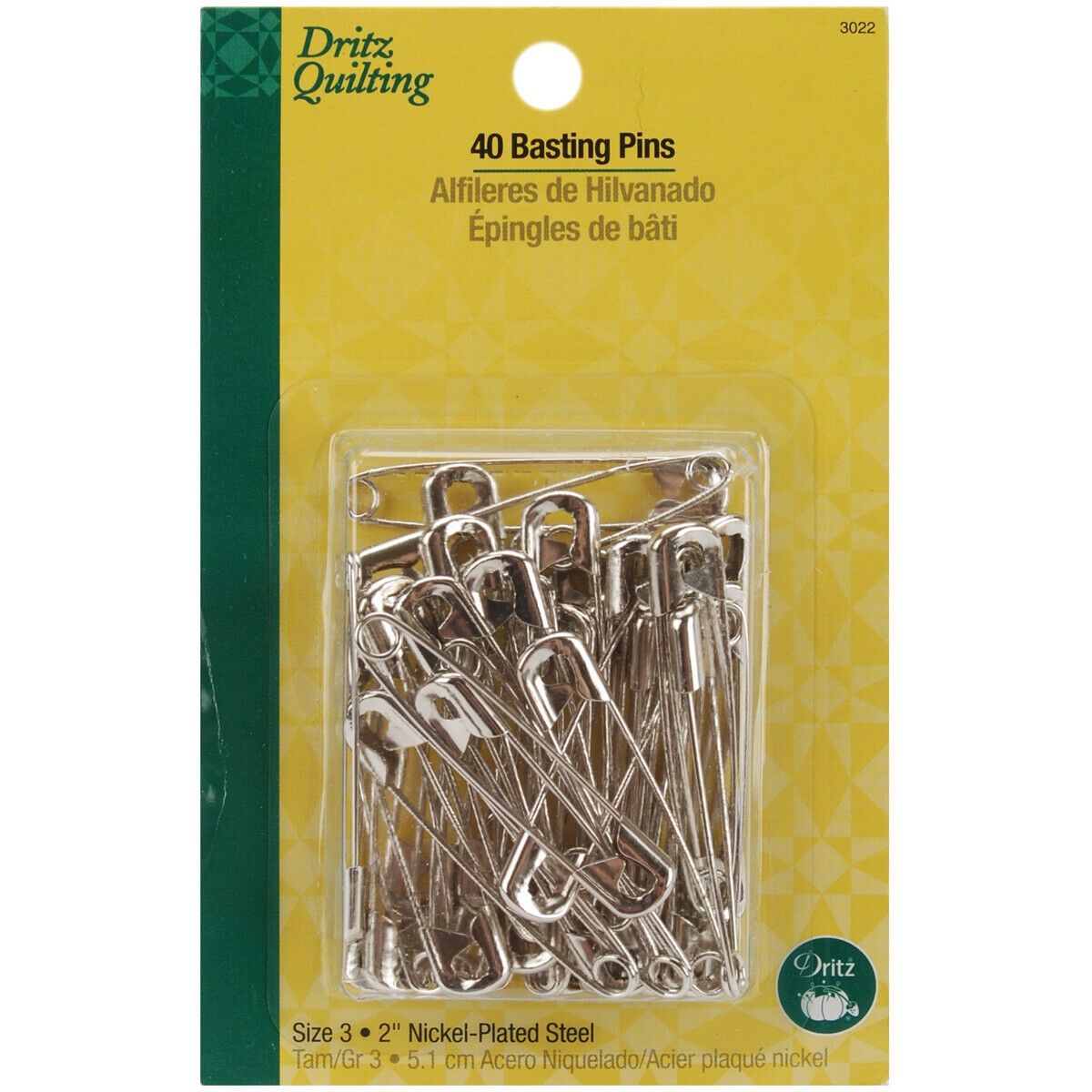 Basting Pins -  Size 3, 40ct