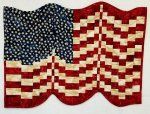 Bargello Flag Kit - Red and Blue Posies