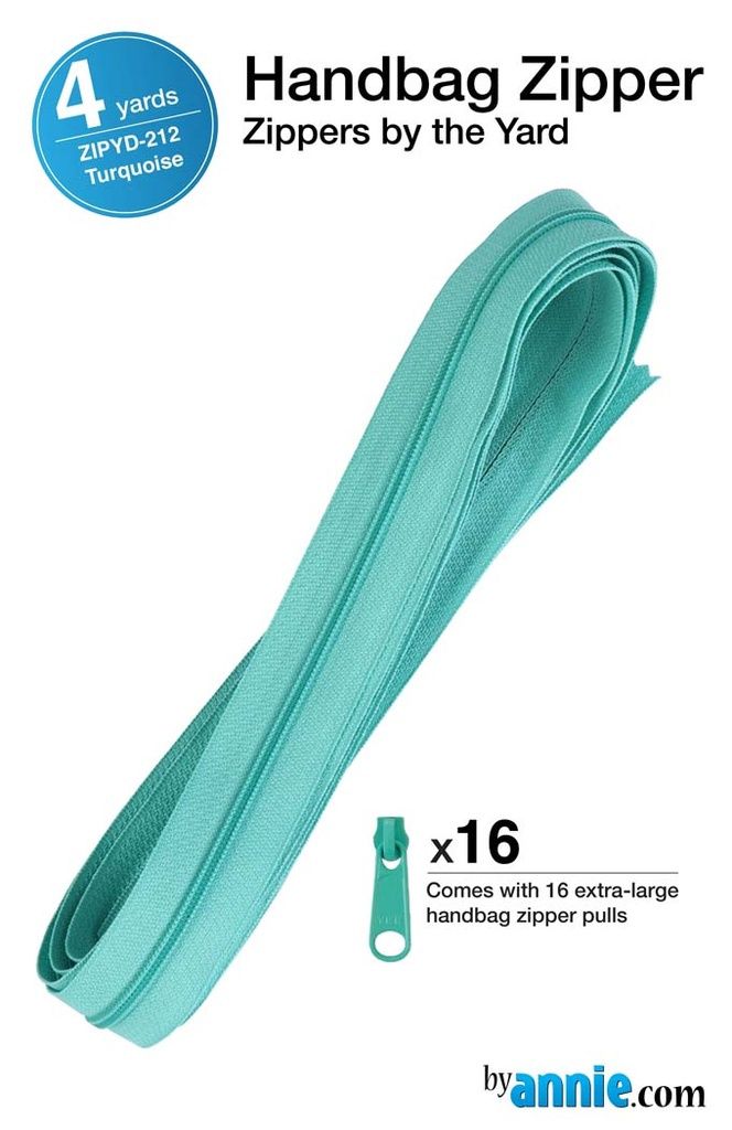 Zippers By The Yard - Turquoise