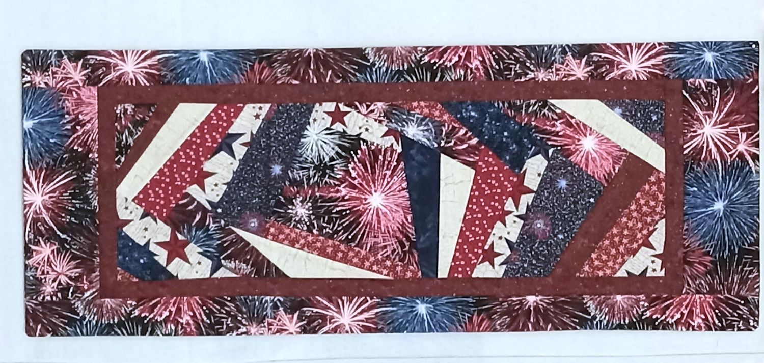 Patriotic "Crazy Quilt" Table Runner Kit