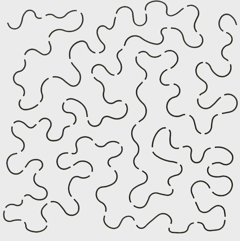 Quilt Stencil Large Stipple 11"