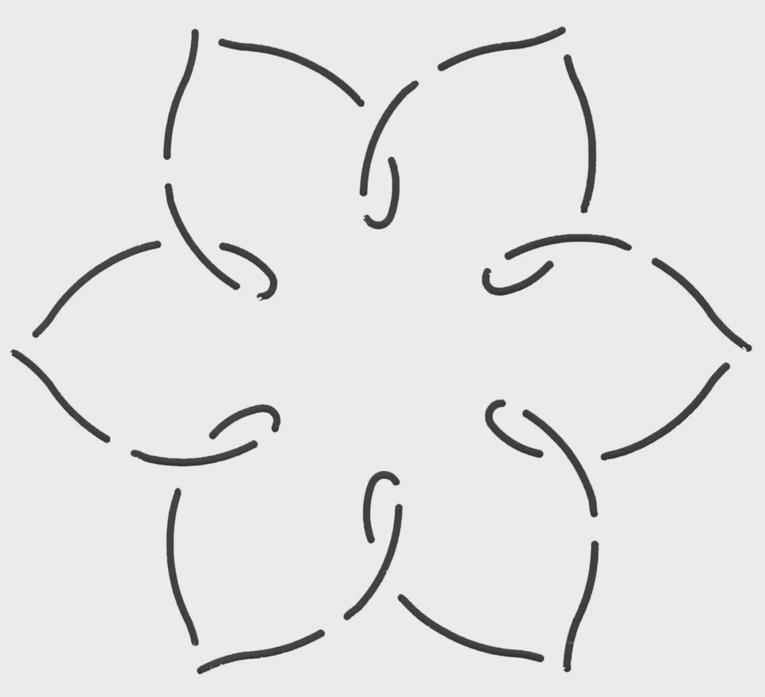 Simple Flower Stencil 5"