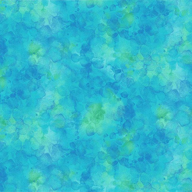 Hydrangea Dream - Teal Watercolor