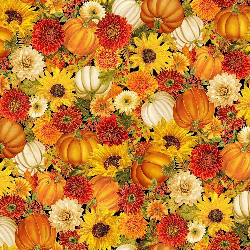 Harvest - Fall &amp; Pumpkin with Gold Metallic