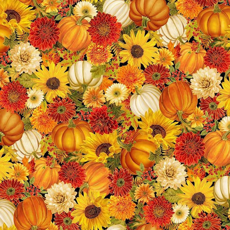 Harvest - Fall &amp; Pumpkin with Gold Metallic