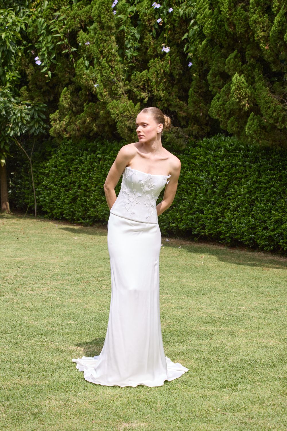 Lucia Embroidered Corset Top and Jaque Skirt