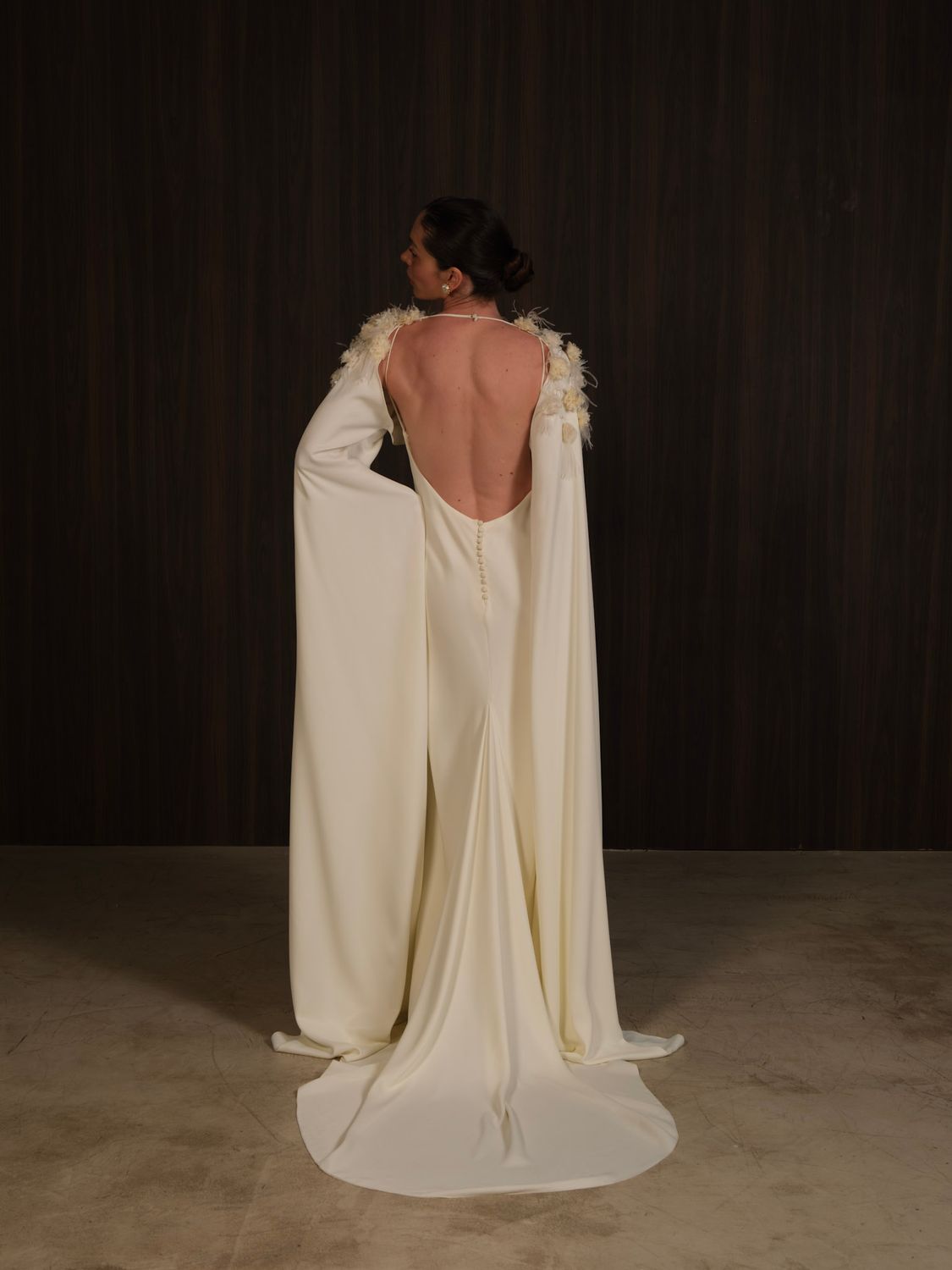 Filippa Dress with Embroidered Filippa Cape