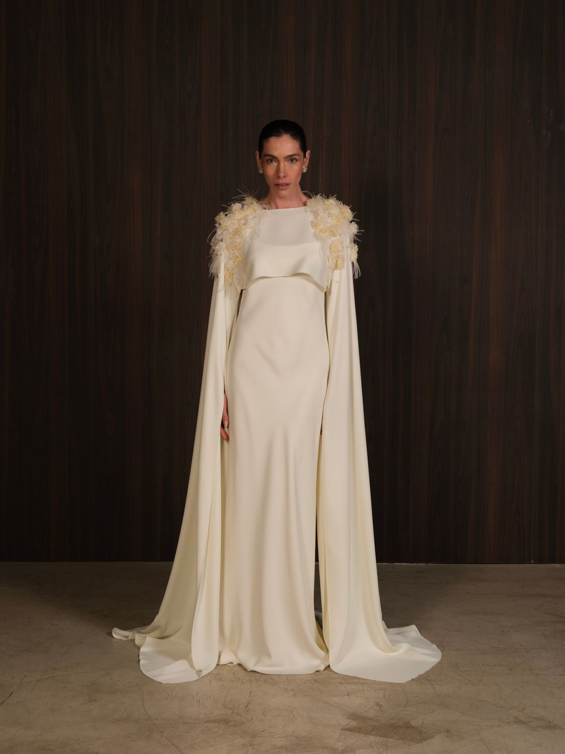 Filippa Dress with Embroidered Filippa Cape