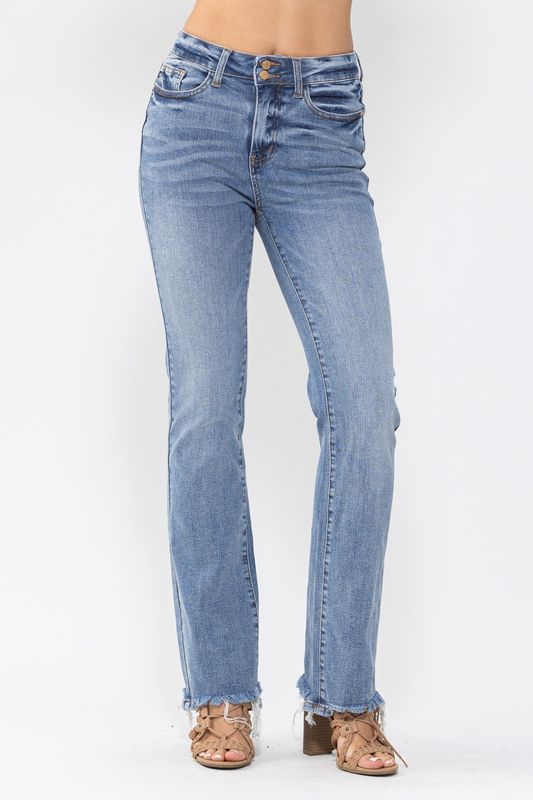 Judy Blue Plus Size High Waist Double-Button Bootcut