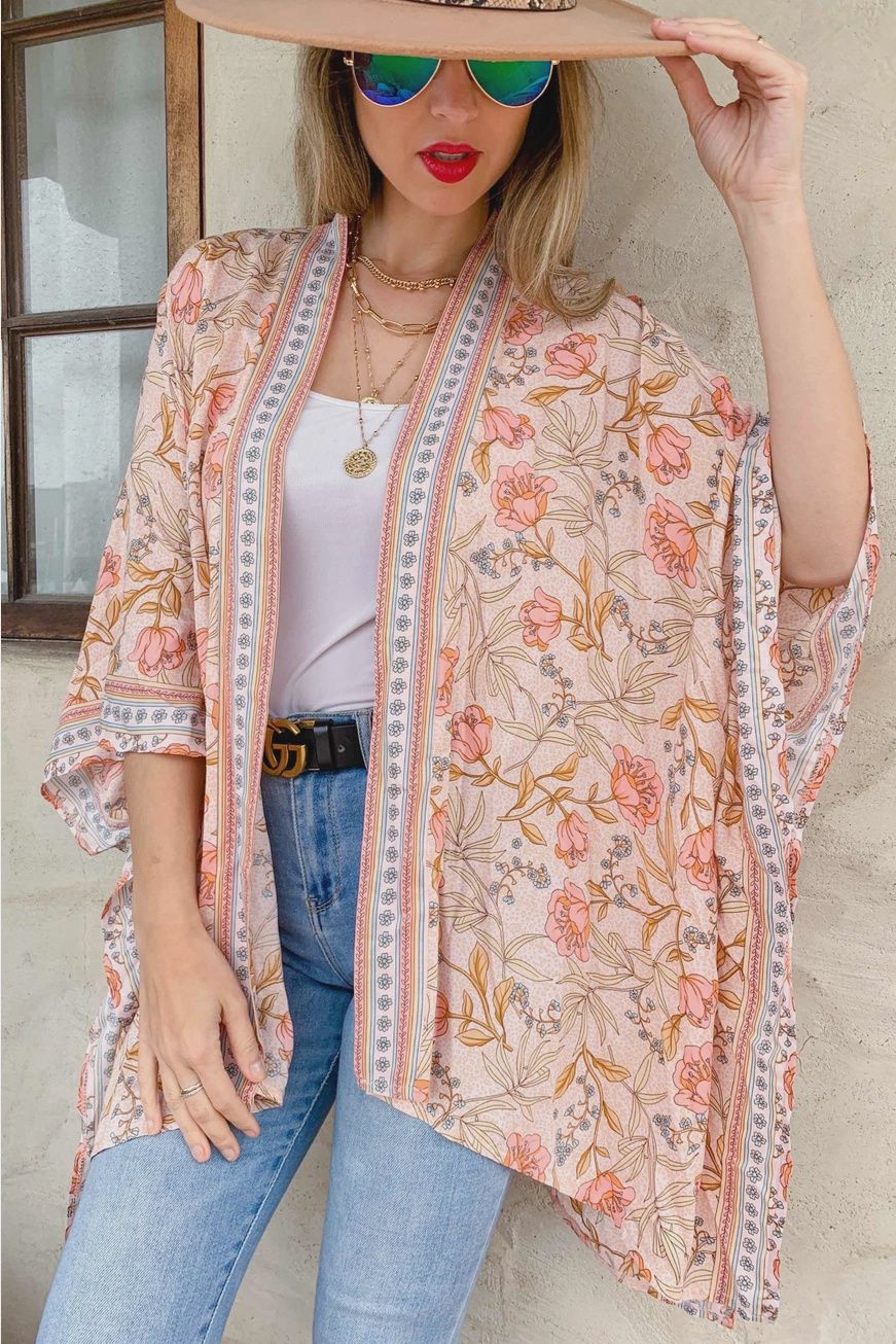 Blush Floral Kimono