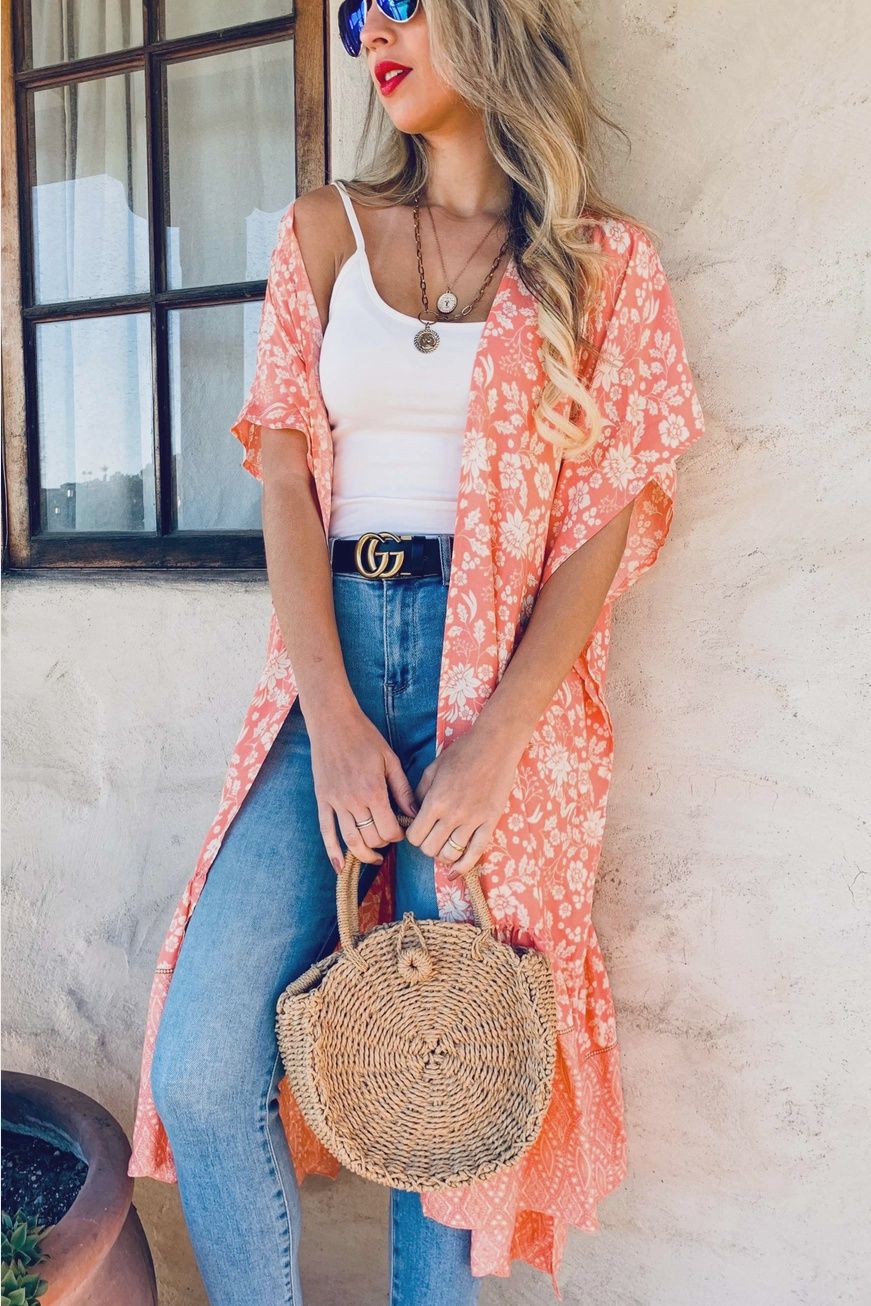 Peach Kimono