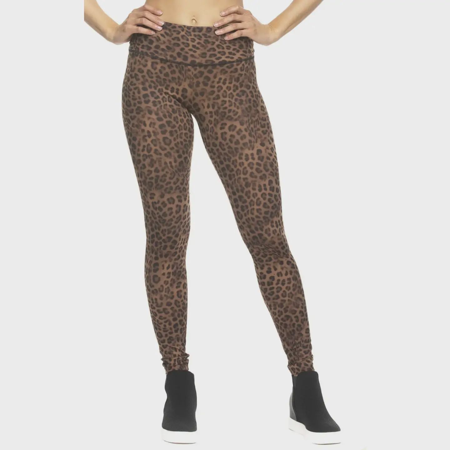 Sueded Athletic Leggings - Wild