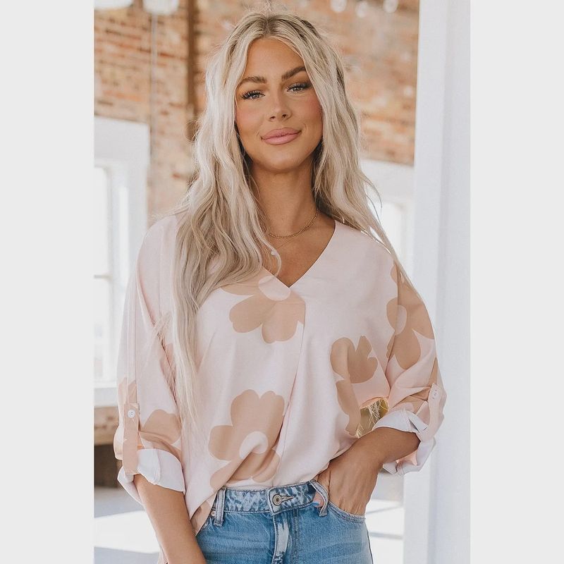 Krystal Flower Print Blouse
