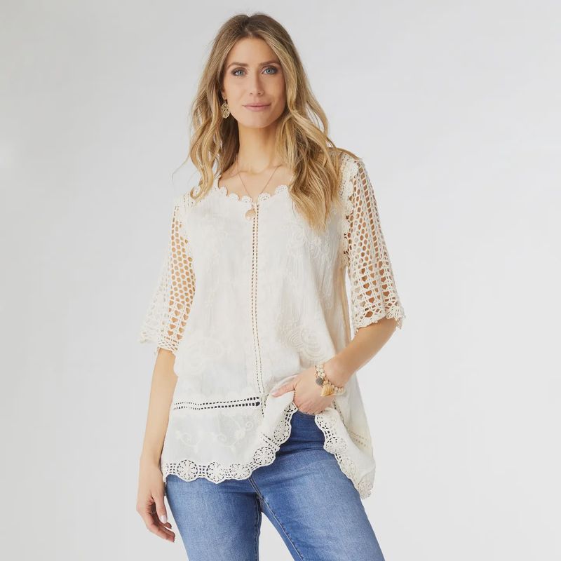 Sunlee Crochet Tunic