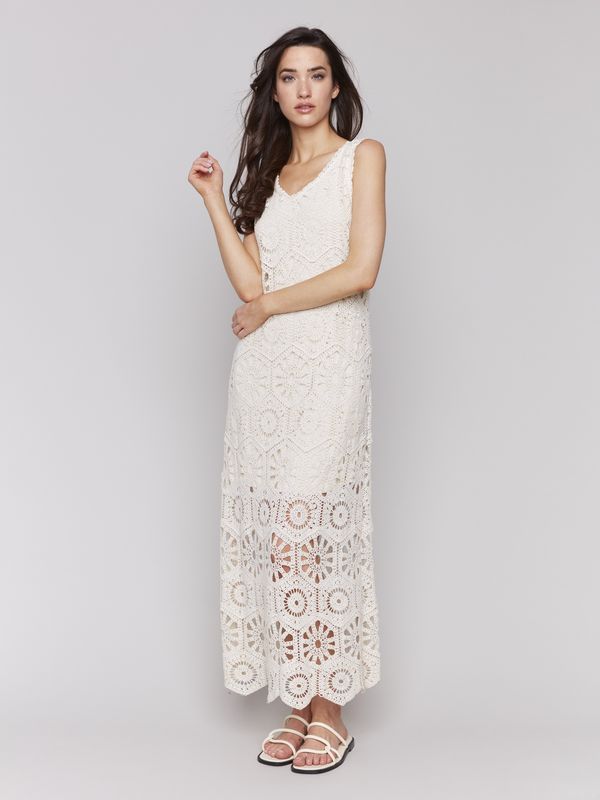 Crochet Sleeveless Maxi Dress