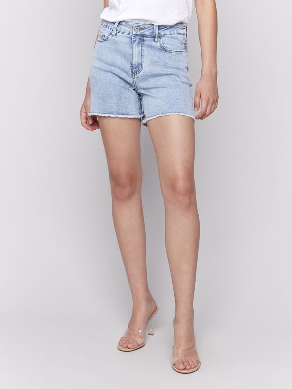 Embellished Denim Shorts