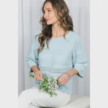 Crochet knitted top