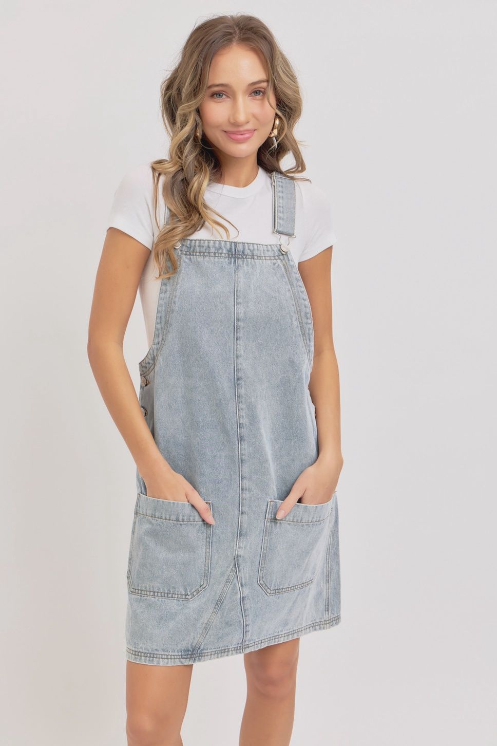Overall Denim Dress