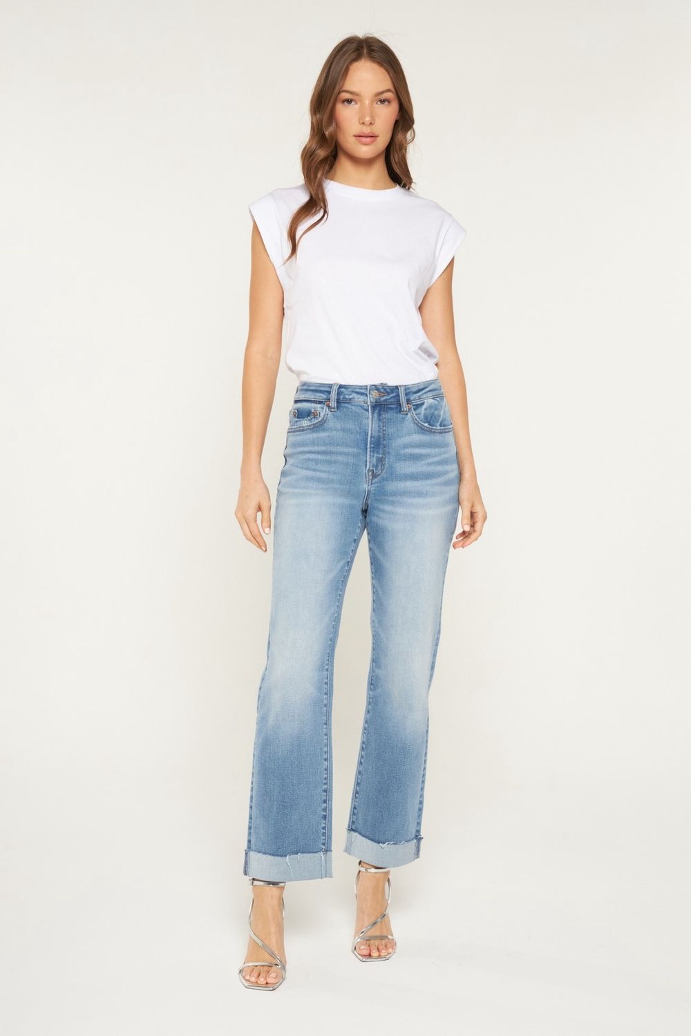 Mica Denim High Rise with Cuffed Hem