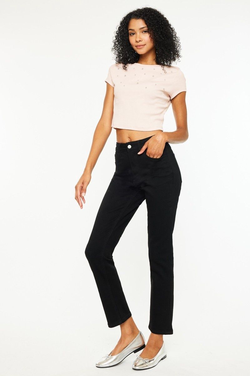Kancan High Rise Slim Straight Jeans