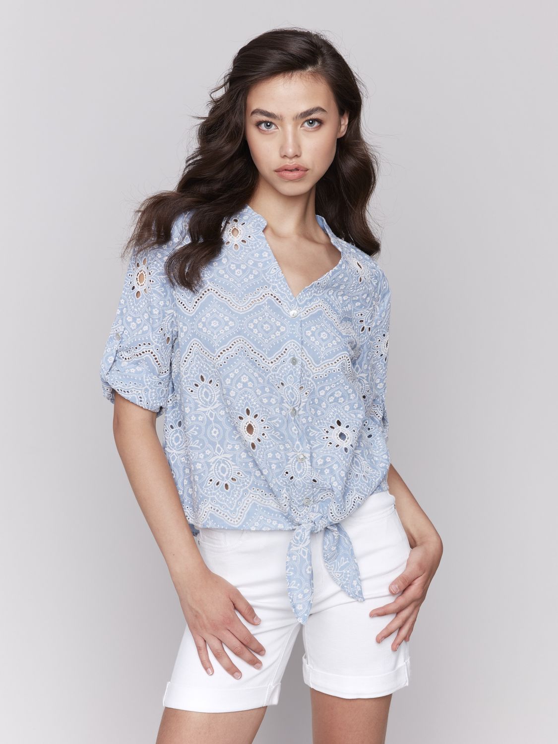 Shirt with Front Tie