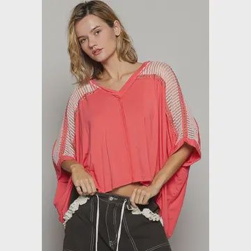 Oversize V-neck