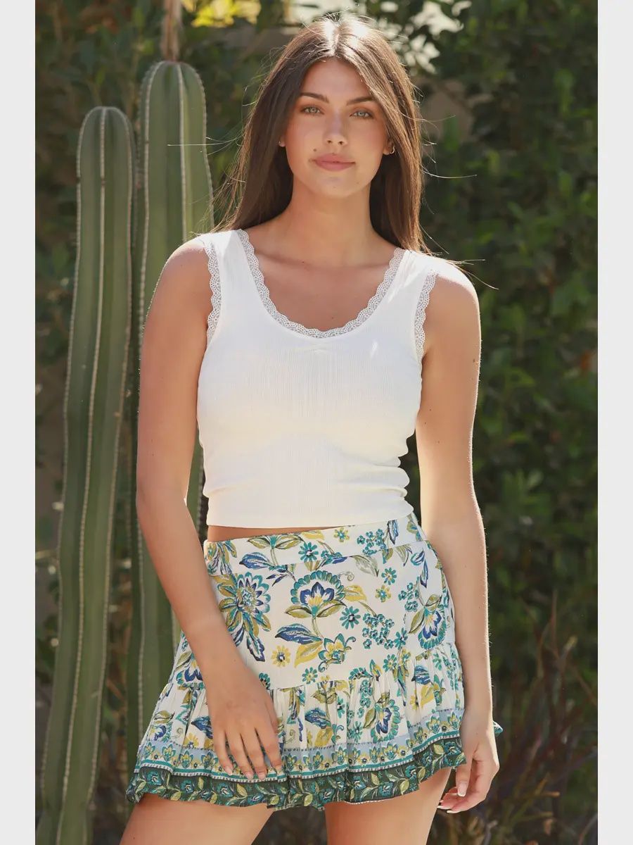 Floral Mini Skort