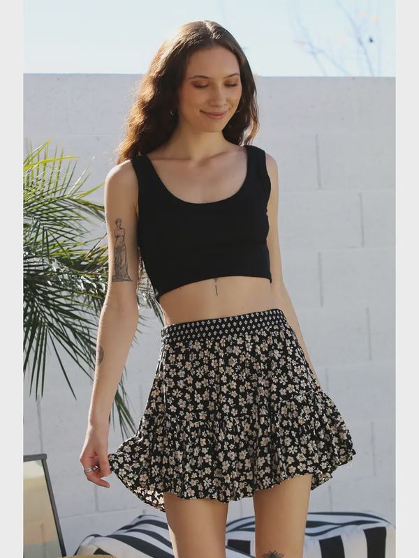 Floral Skort