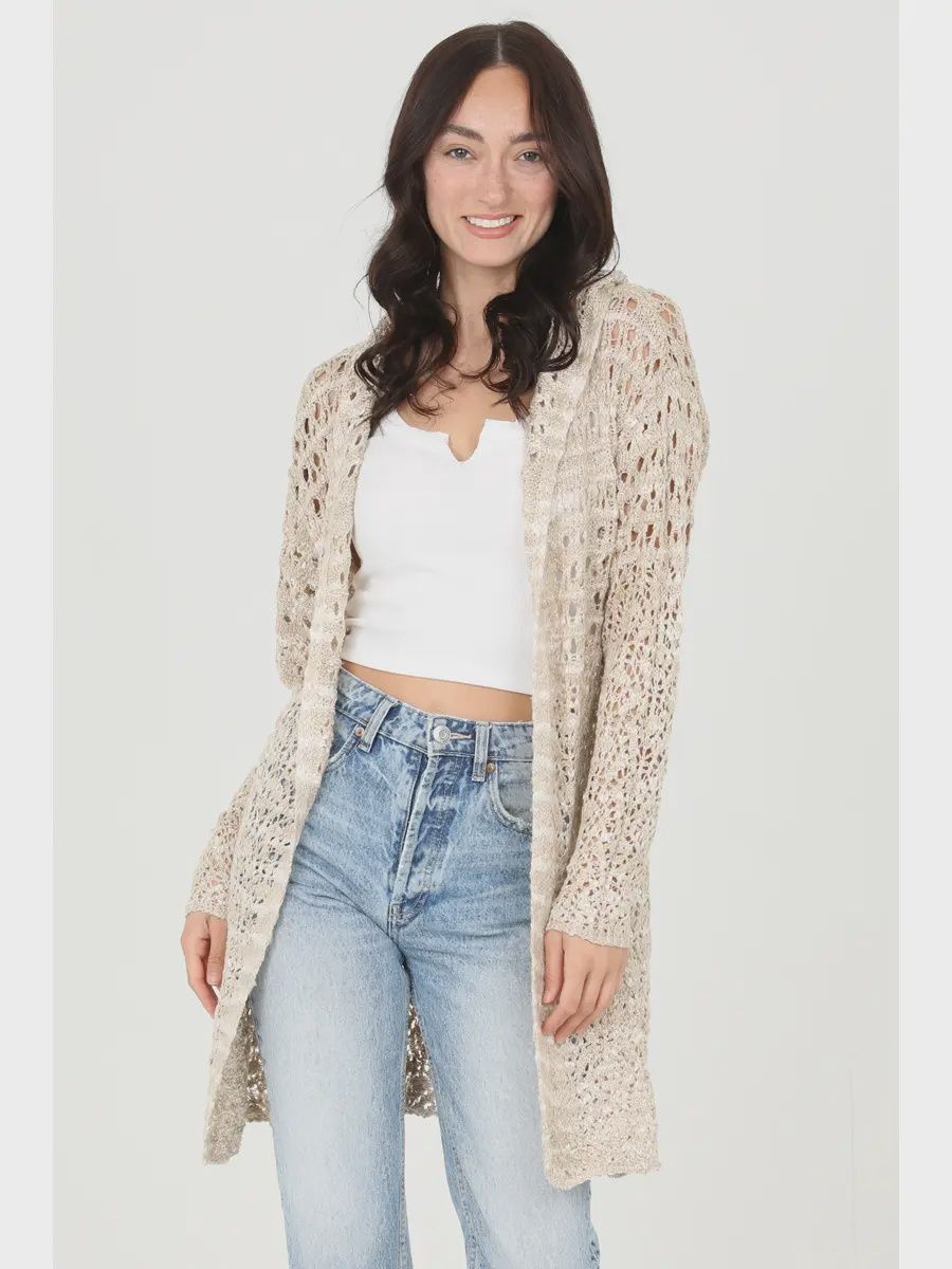 Hooded Cardigan Sweater