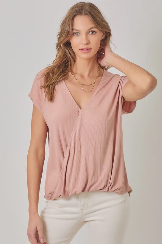 Surplice Neck Top